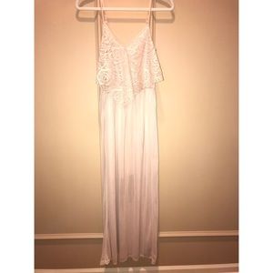 Nude maxi dress